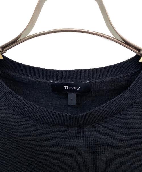 theory（セオリー）theory (セオリー) クルーネックニット ブラック サイズ:Sの古着・服飾アイテム