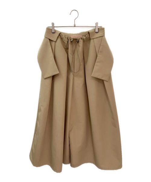 SEIVSON（セイヴソン）SEIVSON (セイヴソン) ロングフレアワイドパンツ ベージュ サイズ:Fの古着・服飾アイテム