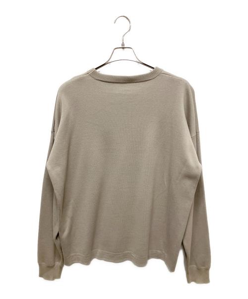 LOEWE（ロエベ）LOEWE (ロエベ) アナグラムインターシャポケットセーター グレー サイズ:XSの古着・服飾アイテム