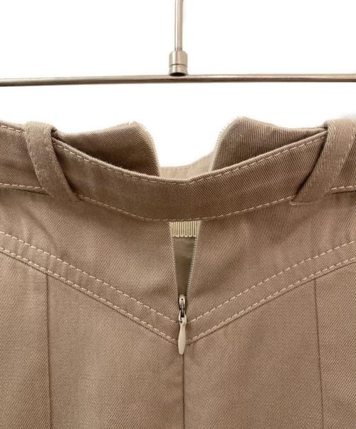 patou（パトゥ）patou (パトゥ) オーガニックコットン製 ミディ丈ポケットスカート ベージュ サイズ:34の古着・服飾アイテム