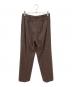 MaxMara (マックスマーラ) チェックセンタープレスパンツ ブラウン サイズ:38：22000円