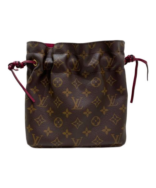 LOUIS VUITTON（ルイ ヴィトン）LOUIS VUITTON (ルイ ヴィトン) ポッシュ・ノエ ブラウン×ピンクの古着・服飾アイテム