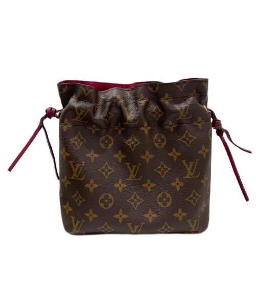 LOUIS VUITTON（ルイ ヴィトン）LOUIS VUITTON (ルイ ヴィトン) ポッシュ・ノエ ブラウン×ピンクの古着・服飾アイテム