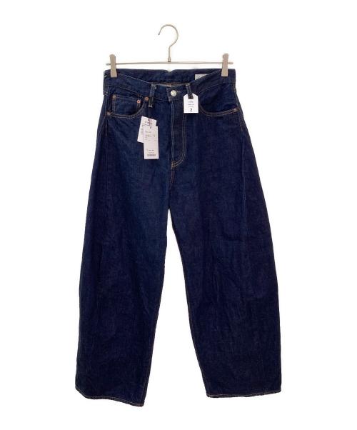 HYKE（ハイク）HYKE (ハイク) DENIM BARREL LEG JEANS インディゴ サイズ:2の古着・服飾アイテム