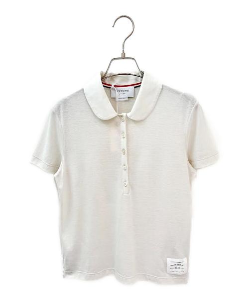 THOM BROWNE. NEW YORK（トムブラウン ニューヨーク）THOM BROWNE. NEW YORK (トムブラウンニューヨーク) ポロシャツ ホワイト サイズ:38の古着・服飾アイテム