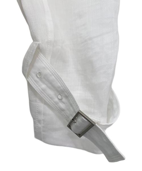 CHAOS（カオス）CHAOS (カオス) リネンスタンドカラージップジャケット ホワイト サイズ:Fの古着・服飾アイテム