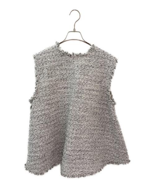 Heve（ヘイヴ）Heve (ヘイヴ) ツイードベスト ホワイト系 サイズ:Freeの古着・服飾アイテム