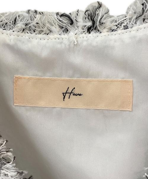 Heve（ヘイヴ）Heve (ヘイヴ) ツイードベスト ホワイト系 サイズ:Freeの古着・服飾アイテム