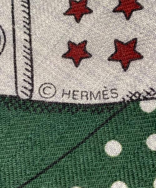 HERMES（エルメス）HERMES (エルメス) カレジェアン140《ズアヴとドラゴン・バンダナ》 グリーン サイズ:140の古着・服飾アイテム