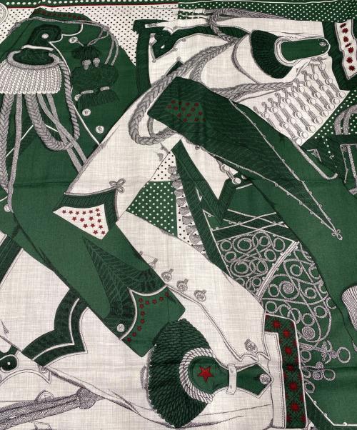 HERMES（エルメス）HERMES (エルメス) カレジェアン140《ズアヴとドラゴン・バンダナ》 グリーン サイズ:140の古着・服飾アイテム