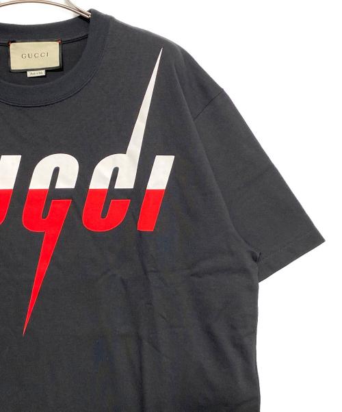 GUCCI（グッチ）GUCCI (グッチ) ブレードプリントTシャツ ブラック サイズ:Mの古着・服飾アイテム