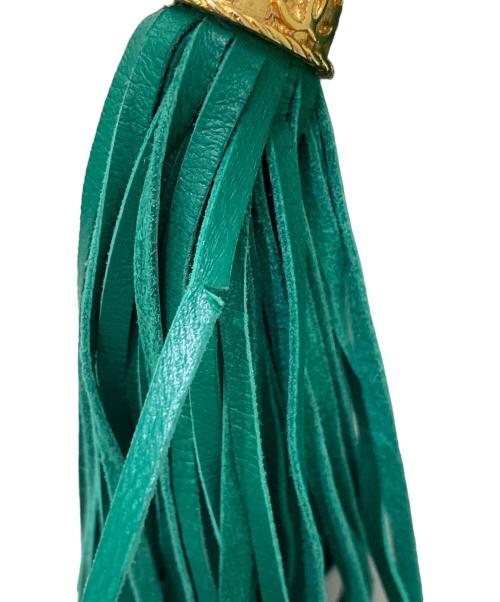 CHANEL（シャネル）CHANEL (シャネル) フリンジチェーンショルダーバッグ グリーンの古着・服飾アイテム