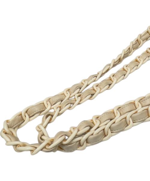 CHANEL（シャネル）CHANEL (シャネル) ココマーク プラチェーントートバッグ ホワイトの古着・服飾アイテム