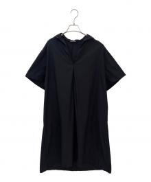 BALENCIAGA（バレンシアガ）の古着「フーデットドレス」｜ブラック