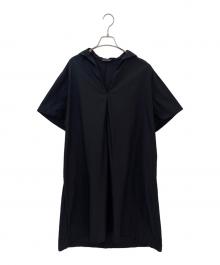 BALENCIAGA（バレンシアガ）の古着「フーデットドレス」｜ブラック