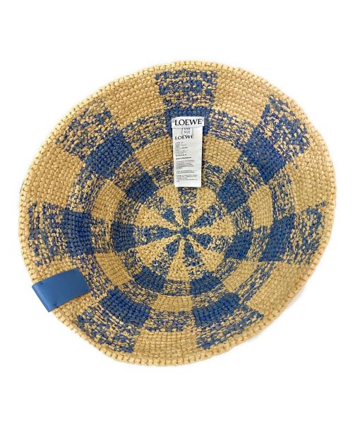 LOEWE（ロエベ）LOEWE (ロエベ) バケットハット ベージュ×ブルー サイズ:ONE SIZEの古着・服飾アイテム