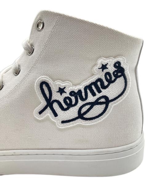HERMES（エルメス）HERMES (エルメス) Iriko high-top sneakers　イリコ ハイカットスニーカー ホワイト サイズ:41の古着・服飾アイテム