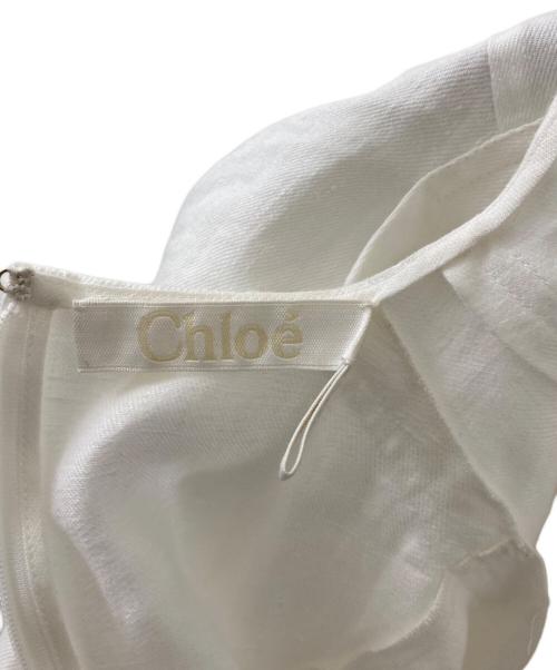 Chloe（クロエ）Chloe (クロエ) フリルブラウス ホワイト サイズ:38の古着・服飾アイテム