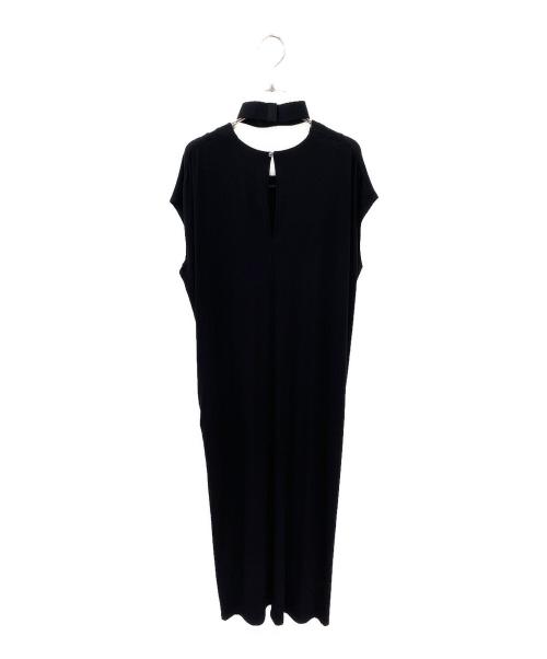 loin.（ロワン）loin. (ロワン) jersey dress ブラック サイズ:36の古着・服飾アイテム