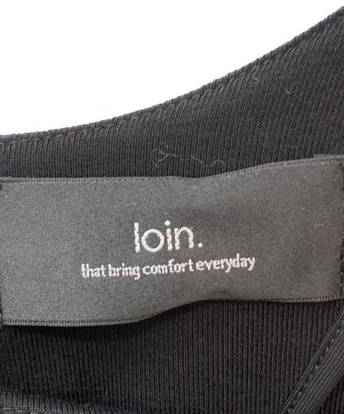 loin.（ロワン）loin. (ロワン) jersey dress ブラック サイズ:36の古着・服飾アイテム