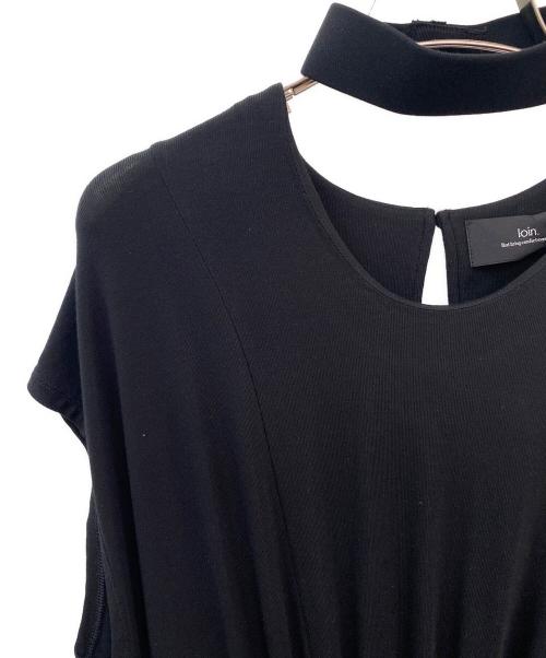loin.（ロワン）loin. (ロワン) jersey dress ブラック サイズ:36の古着・服飾アイテム
