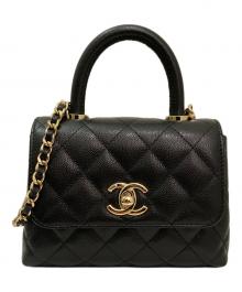CHANEL（シャネル）の古着「ココハンドル ミニミニ」｜ブラック×ゴールド