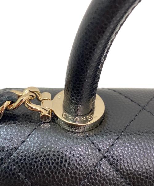 CHANEL（シャネル）CHANEL (シャネル) ココハンドル ミニミニ ブラック×ゴールド サイズ:ミニミニの古着・服飾アイテム
