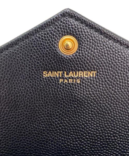 Saint Laurent Paris（サンローランパリ）Saint Laurent Paris (サンローランパリ) エンベロープ チェーンショルダーバッグ ブラックの古着・服飾アイテム