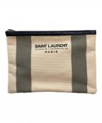 Saint Laurent Parisサンローランパリ）の古着「クラッチバッグ」｜ベージュ