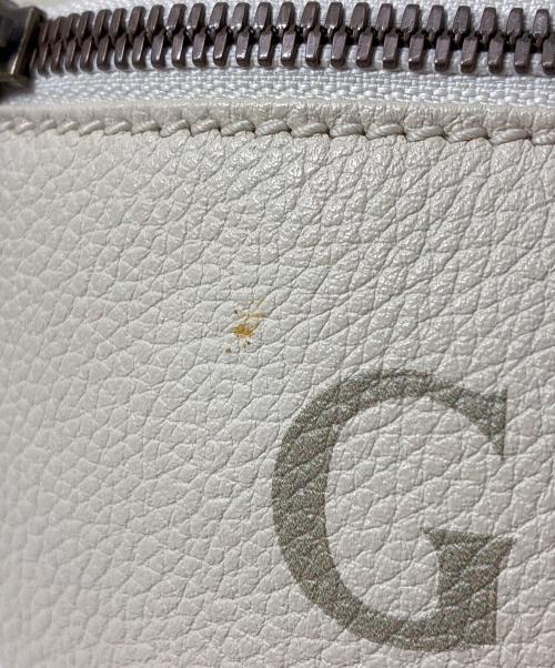 GUCCI（グッチ）GUCCI (グッチ) ロゴプリント スモールベルトバッグ  ホワイトの古着・服飾アイテム