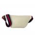 GUCCI (グッチ) ロゴプリント スモールベルトバッグ  ホワイト：50000円