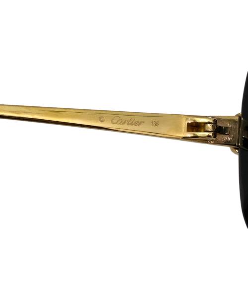 Cartier（カルティエ）Cartier (カルティエ) パンテール ドゥ カルティエサングラス ブラック×ゴールドの古着・服飾アイテム