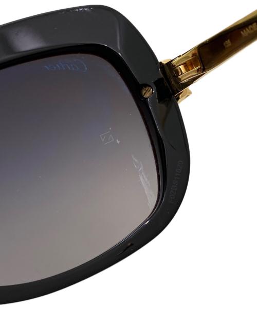 Cartier（カルティエ）Cartier (カルティエ) パンテール ドゥ カルティエサングラス ブラック×ゴールドの古着・服飾アイテム