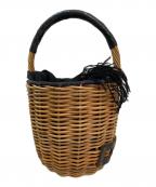 ebagosエバゴス）の古着「ブライドル バケツM」｜ブラウン×ブラック