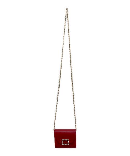 Roger Vivier（ロジェ ヴィヴィエ）Roger Vivier (ロジェ ヴィヴィエ) チェーンウォレット レッドの古着・服飾アイテム