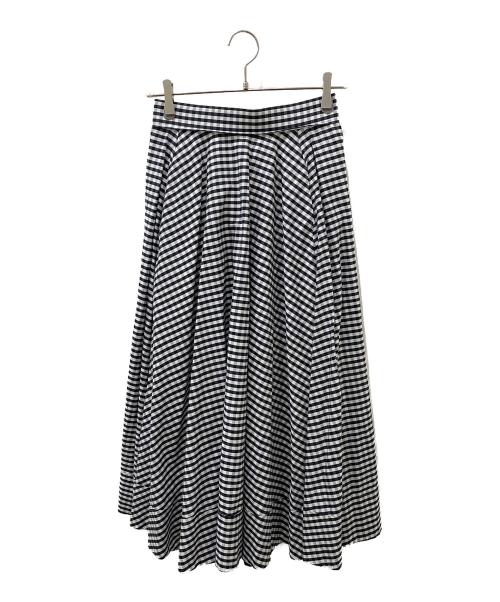 MADISON BLUE（マディソンブルー）MADISON BLUE (マディソンブルー) ギンガムスカート ホワイト×ブラック サイズ:00の古着・服飾アイテム