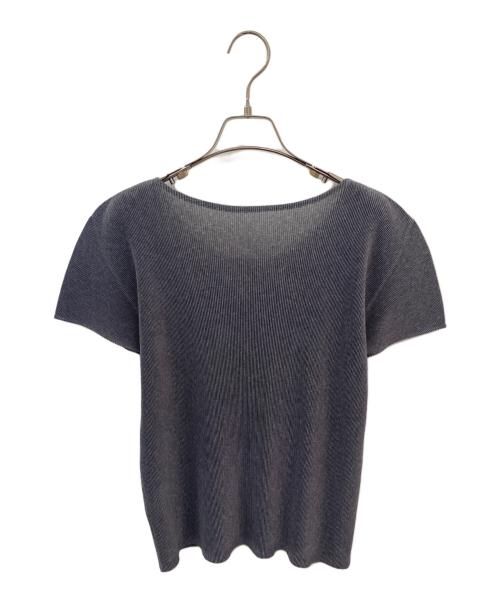 PLEATS PLEASE（プリーツプリーズ）PLEATS PLEASE (プリーツプリーズ) 半袖プリーツカットソー グレー サイズ:3の古着・服飾アイテム