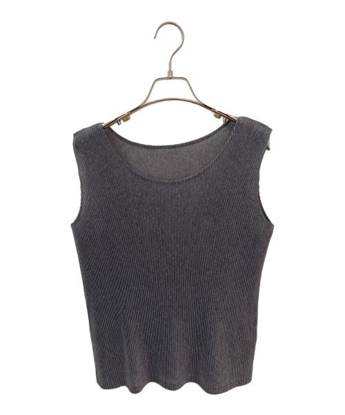 PLEATS PLEASE（プリーツプリーズ）PLEATS PLEASE (プリーツプリーズ) ノースリーブカットソー グレー サイズ:3の古着・服飾アイテム