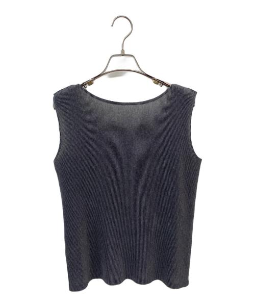 PLEATS PLEASE（プリーツプリーズ）PLEATS PLEASE (プリーツプリーズ) ノースリーブカットソー グレー サイズ:3の古着・服飾アイテム