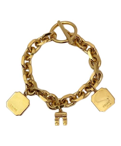 CELINE（セリーヌ）CELINE (セリーヌ) 16チェーンブレスレット ゴールドの古着・服飾アイテム