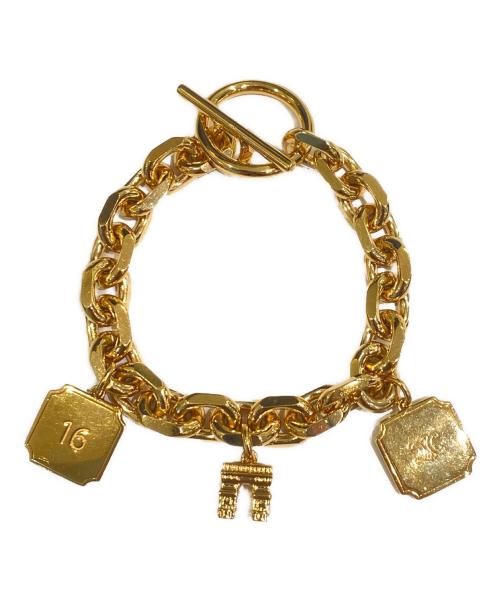 CELINE（セリーヌ）CELINE (セリーヌ) 16チェーンブレスレット ゴールドの古着・服飾アイテム