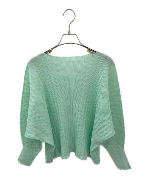PLEATS PLEASE（プリーツプリーズ）PLEATS PLEASE (プリーツプリーズ) プリーツカットソー ライトグリーン サイズ:3の古着・服飾アイテム