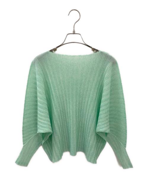 PLEATS PLEASE（プリーツプリーズ）PLEATS PLEASE (プリーツプリーズ) プリーツカットソー ライトグリーン サイズ:3の古着・服飾アイテム