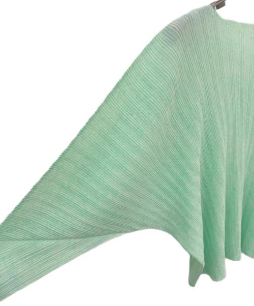 PLEATS PLEASE（プリーツプリーズ）PLEATS PLEASE (プリーツプリーズ) プリーツカットソー ライトグリーン サイズ:3の古着・服飾アイテム