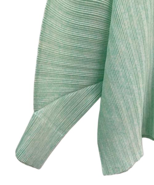 PLEATS PLEASE（プリーツプリーズ）PLEATS PLEASE (プリーツプリーズ) プリーツカットソー ライトグリーン サイズ:3の古着・服飾アイテム