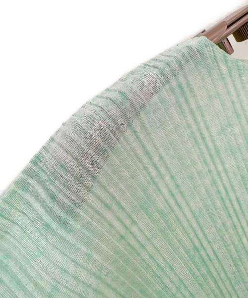 PLEATS PLEASE（プリーツプリーズ）PLEATS PLEASE (プリーツプリーズ) プリーツカットソー ライトグリーン サイズ:3の古着・服飾アイテム