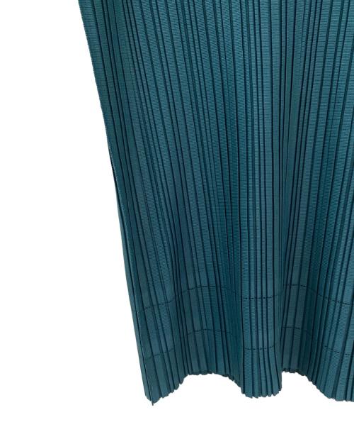 PLEATS PLEASE（プリーツプリーズ）PLEATS PLEASE (プリーツプリーズ) プリーツカットソー グリーン サイズ:3の古着・服飾アイテム