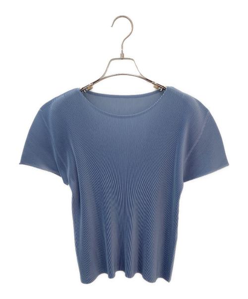 PLEATS PLEASE（プリーツプリーズ）PLEATS PLEASE (プリーツプリーズ) プリーツカットソー スカイブルー サイズ:3の古着・服飾アイテム