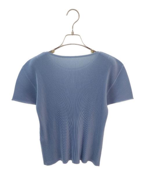 PLEATS PLEASE（プリーツプリーズ）PLEATS PLEASE (プリーツプリーズ) プリーツカットソー スカイブルー サイズ:3の古着・服飾アイテム