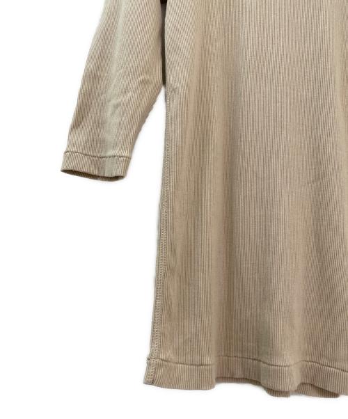 DEUXIEME CLASSE（ドゥーズィエム クラス）DEUXIEME CLASSE (ドゥーズィエム クラス) リブTシャツ ベージュ サイズ:FREEの古着・服飾アイテム